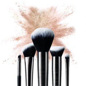 Makeup Display and Brushes
